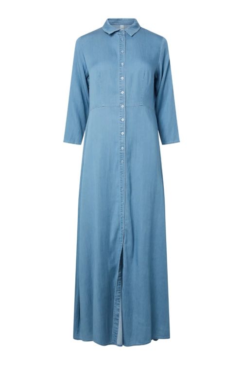 YAS YASSAVANNA 3/4 LONG CHAMBRAY DRESS - EX Skyway