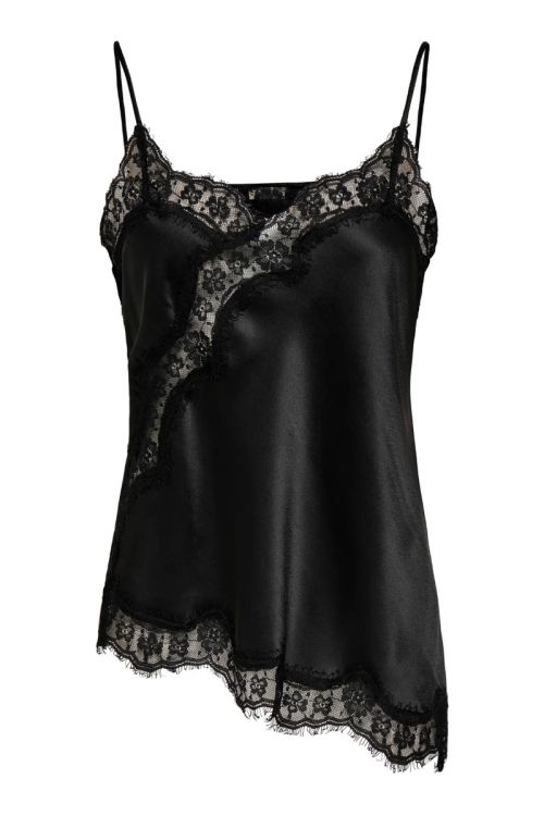 JdY JDYFIFI S/L ASYM LACE SINGLET WVN EXP Black