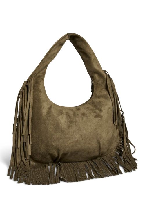 Pieces PCFINA FRINGE SHOULDER BAG PP Woodbine