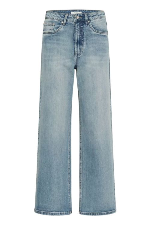 Gestuz - Jeans - Zolani HW wide jeans - Washed blue