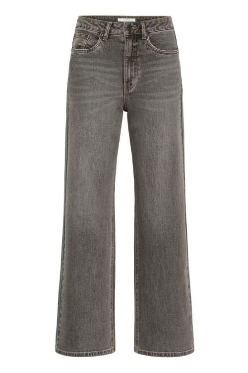 Gestuz - Jeans - Zolani HW wide jeans - Washed light grey