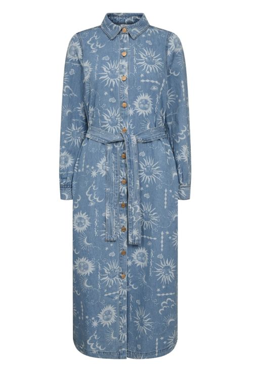 NÜMPH NUGISELLY DRESS Light Blue Denim
