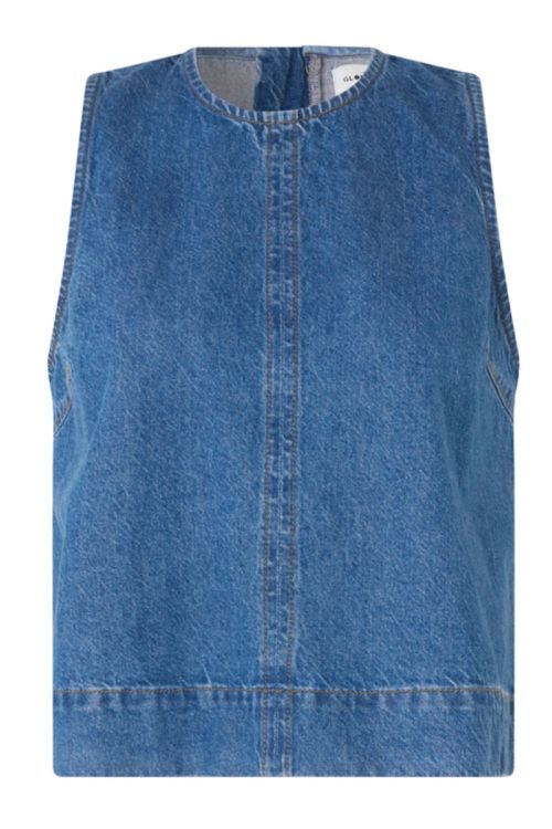 Global Funk Top Rihne-G Vintage Blue Wash Front