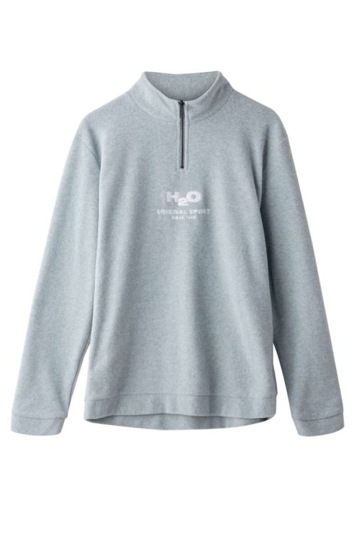 H2O Fleece Blåvand II Fleece Half Zip 1 Light Grey Melange Front