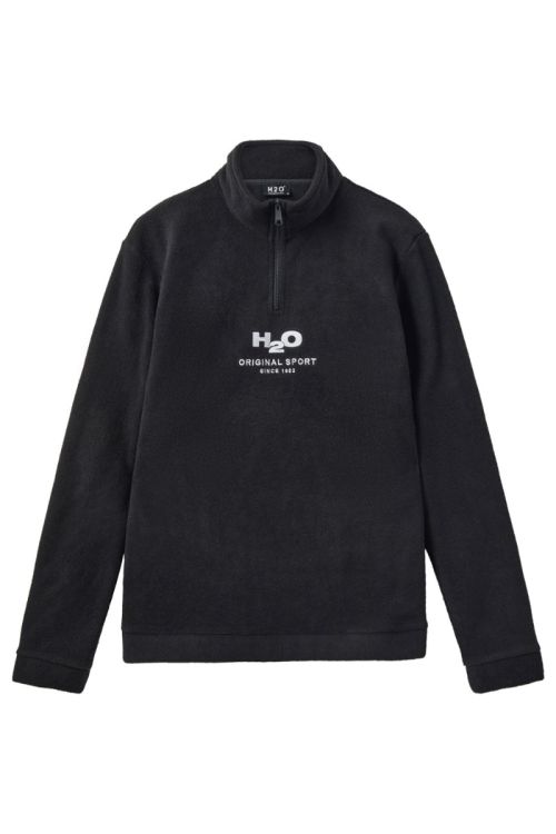 H2O Fleece Select Blåvand II Fleece Half Zip Black/White Front