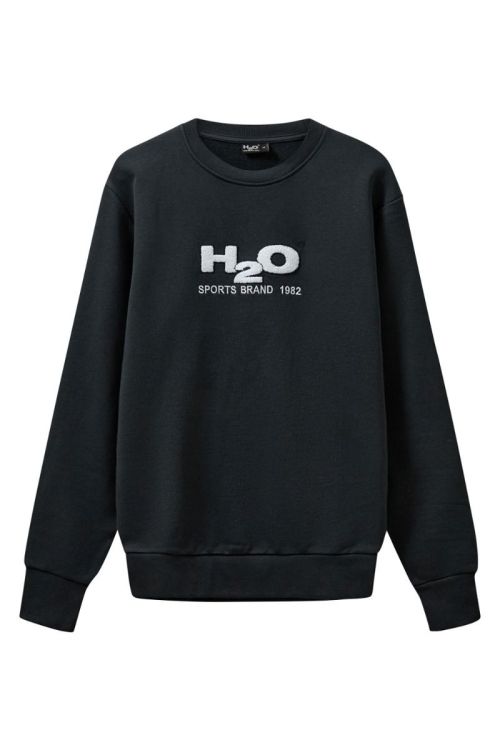 H2O - Sweatshirt - Logo Sweat O'neck 7070 - Navy/White