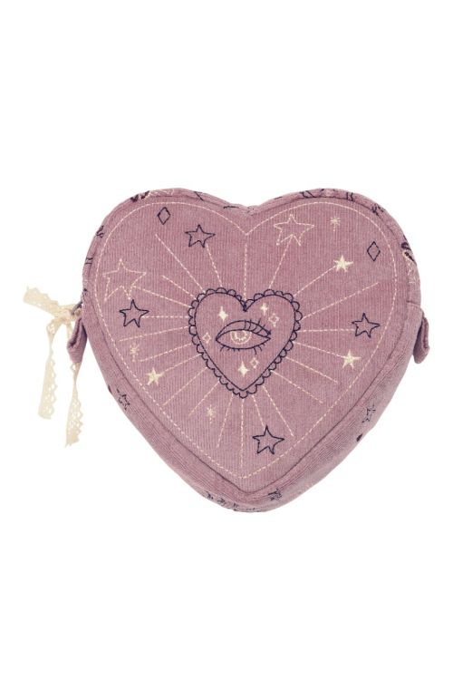 Maanesten Heart Makeup Bag Purple Magic Heart Purple