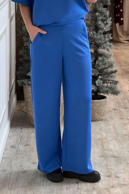 Ichi - Bukser - Cozy - Nebulas Blue