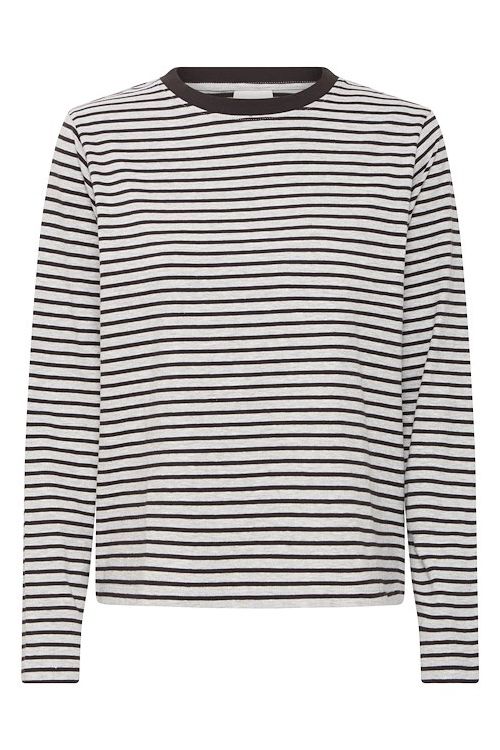Ichi IHMIRA LOOSE LS3 Grey Melange w. black