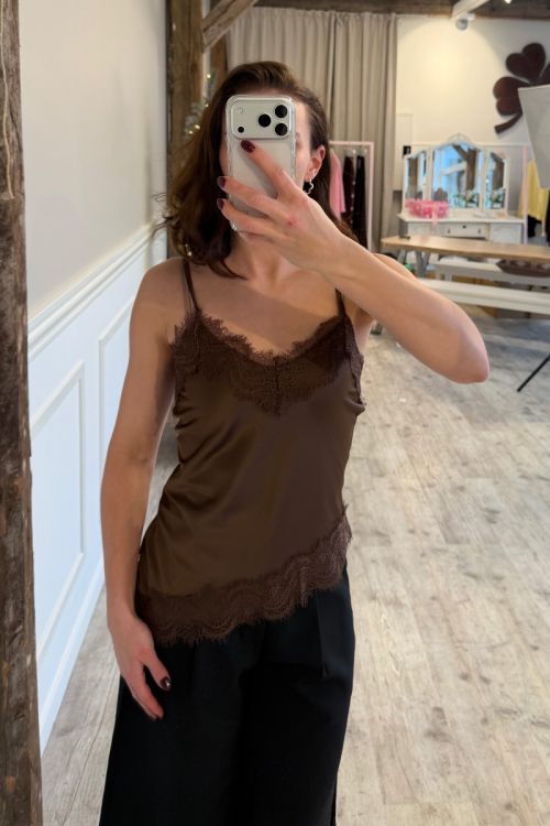 Noella - Top - N-Minne Blouse - Chocolate