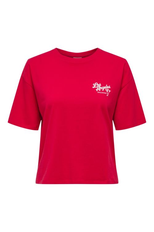 JDY - T-shirt - Cally S/S Print Top - Ski Patrol Los Angeles