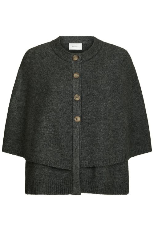 NEO NOIR Josei Double Knit Cape Grey