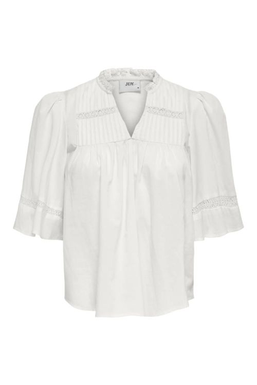 JdY JDYJULIE 2/4 LACE DETAIL TOP WVN EXP Cloud Dancer