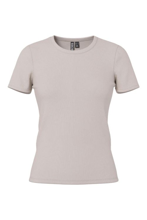 Pieces - T-shirt - May SS Tee - Silver Gray