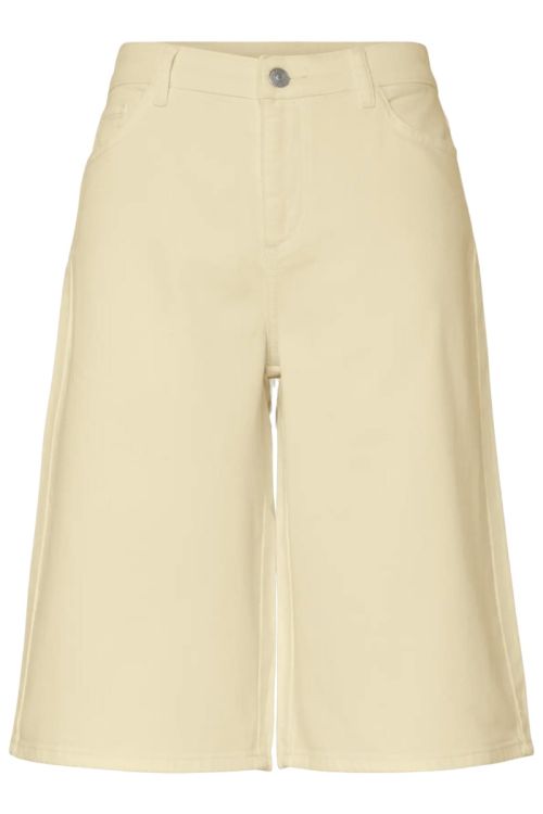 Pieces PCSKY MW DENIM JORTS NOOS BC French Vanilla