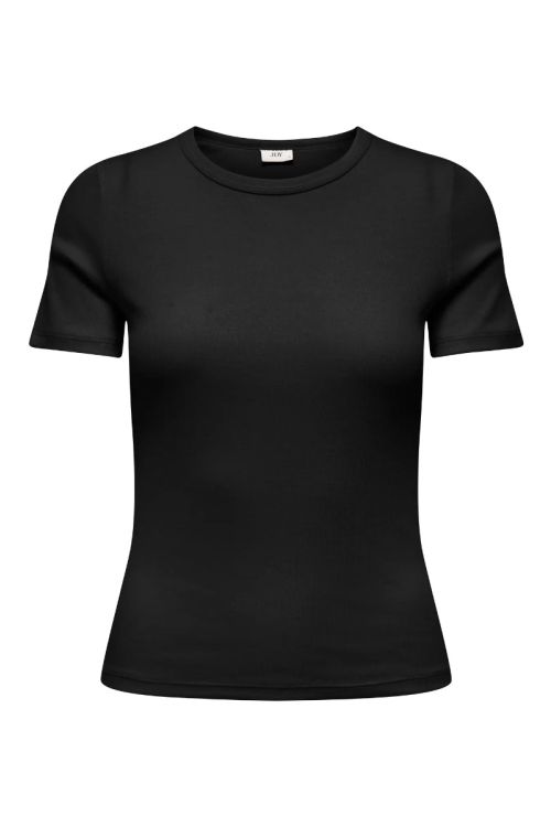 JdY JDYLUCKY S/S O NECK TOP JRS DIA Black