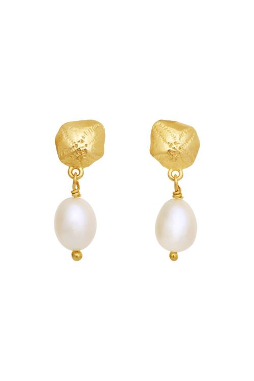 Maanesten Kioku Earrings Ferskvandsperle  
