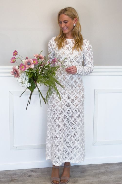 Loved by Lykke Flowerly Dress  White