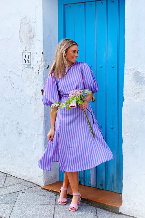 Loved by Lykke LY NYNNE DRESS Rose/Light Blue