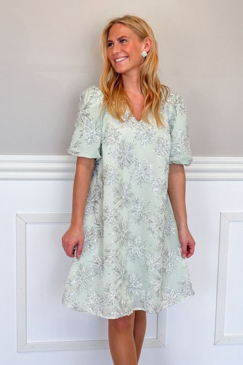 Loved by Lykke Kjole Sparkle Dress Mint