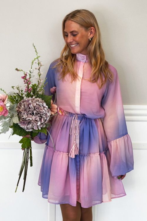 Loved by Lykke - Kjole - Rainbow Dress - Lilac Peach