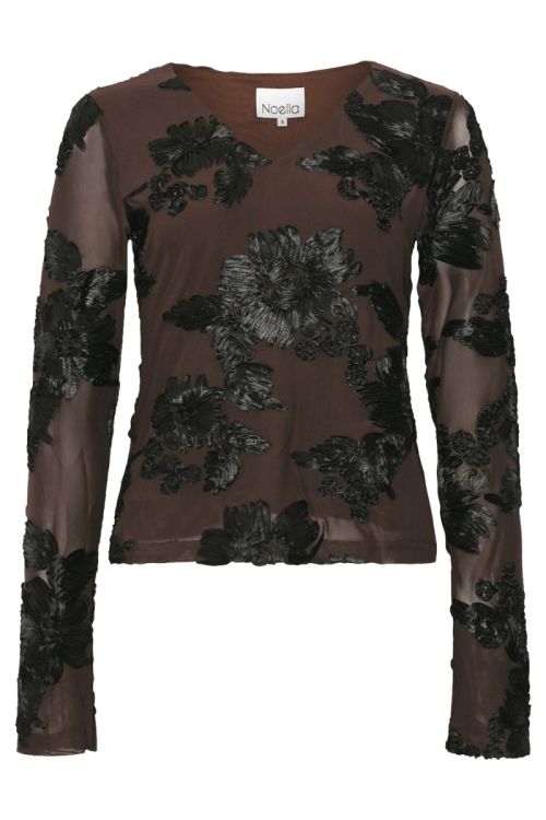 Noella Lucille Top Chocolate Black
