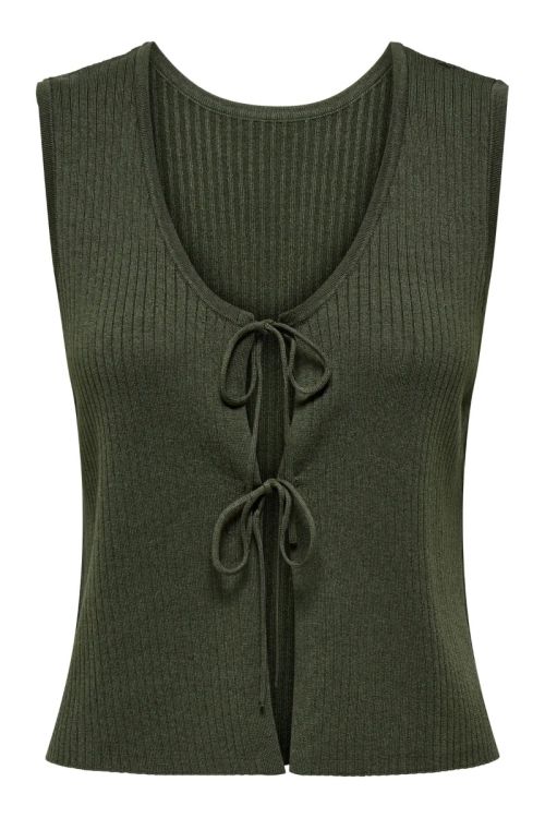 JdY JDYALEXANDRA S/L REVERSIBLE TIE TOP KNT Beluga
