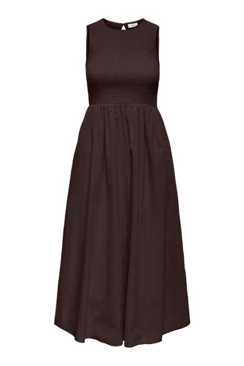 JdY JDYDIEGO S/L SMOCK MIDI DRESS WVN Chocolate Torte