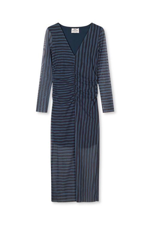 Mads Nørgaard My Mesh Misa Dress Aop Parisian Night/Black