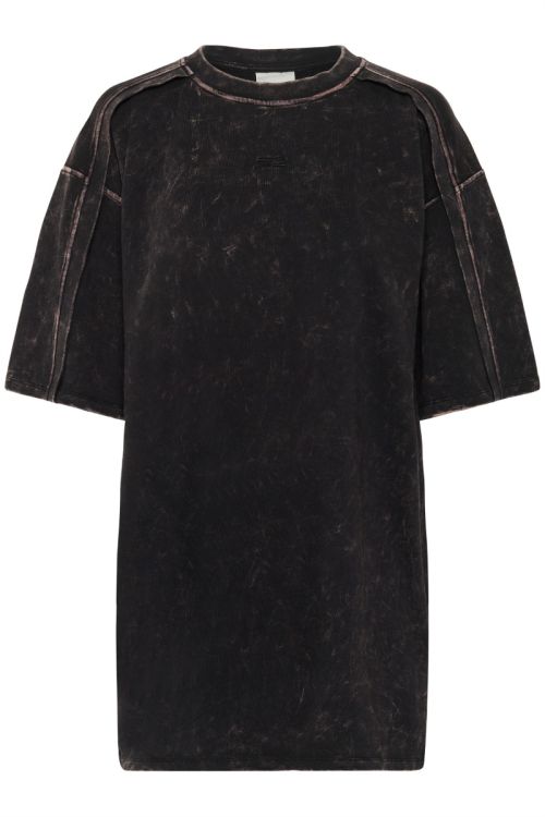 Gestuz T-shirt Neia OZ Tee Black Brown Washed