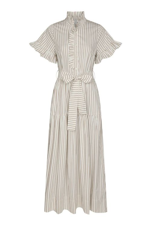 NEO NOIR Nellie Wide Stripe Dress Ivory