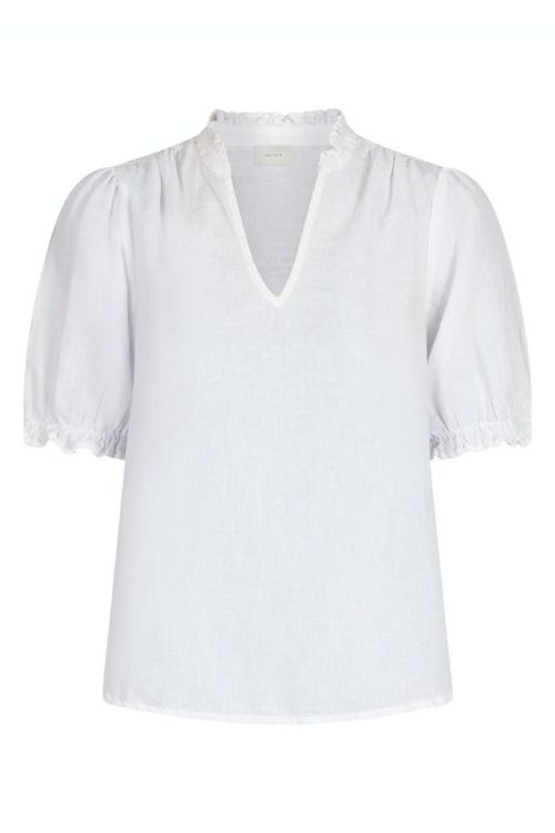 Neo Noir Bluse Odesa Linen Blouse White Front