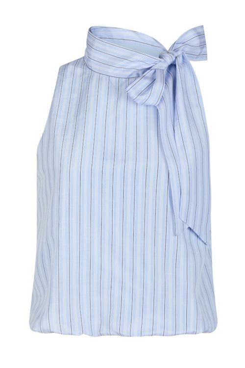 NEO NOIR Veda Stripe Top Light Blue