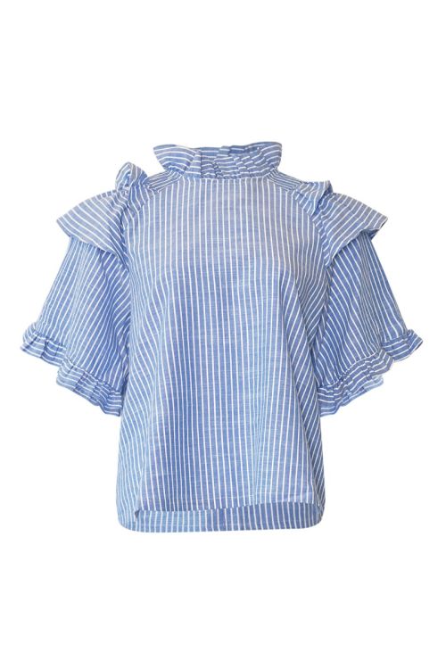 Noella Lesly Blouse Blue Stripe