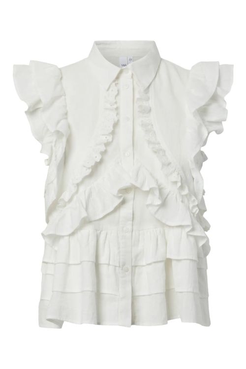 YAS YASNORO SL SHIRT S. Star White