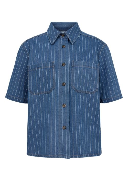 NÜMPH NULUCIE SHIRT Dark Blue Denim