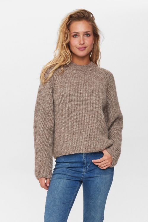 Nümph - Strik - Nuzindi Pullover - Fossil Melange 