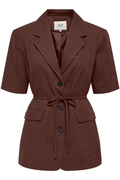 JdY JDYNAOMI LINEN S/S BELT BLAZER TLR Chicory Coffee