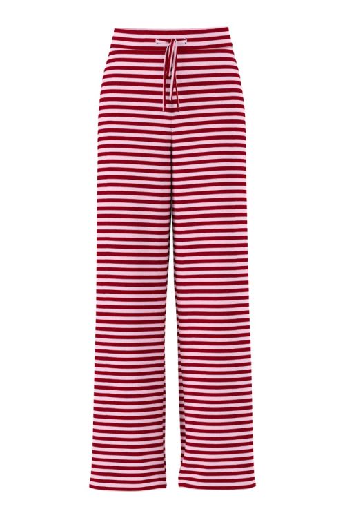 Pieces PCLAYA MW WIDE PANTS JRS NOOS Goji Berry PINK TULLE