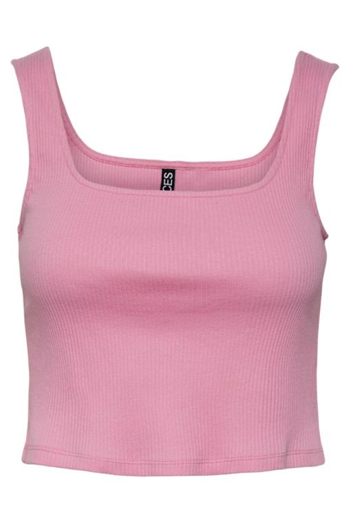 Pieces Top PC Nukisa Cropped Tank Top Begonia Pink Front