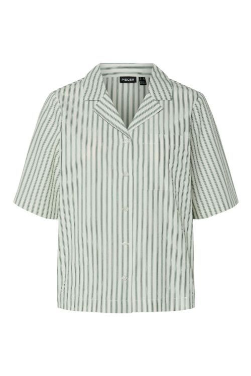 Pieces Pctaelyn Ss Shirt Wvn Cloud Dancer