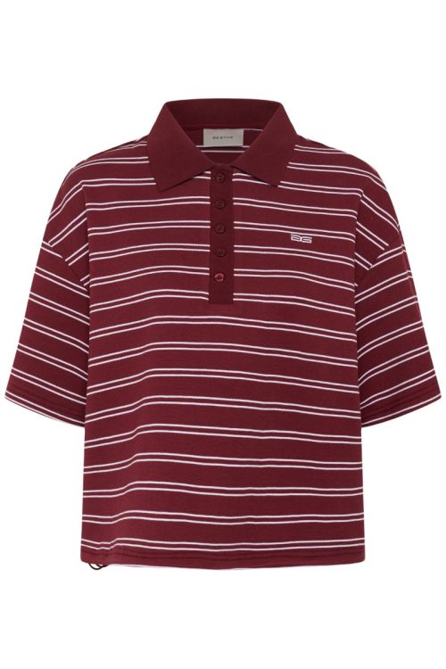 Gestuz GZpilova polo tee Cabernet striped