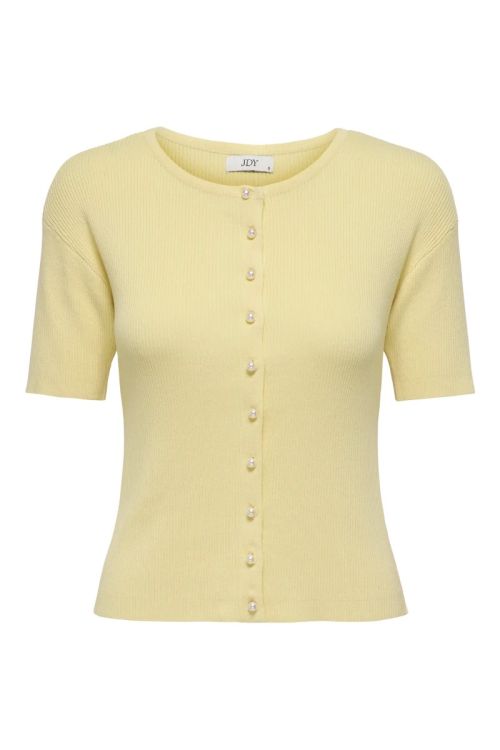 JdY JDYGABY 2/4 O-NECK PEARL CARDIGAN KNT Double Cream