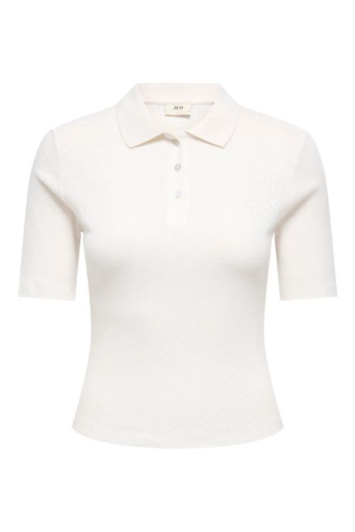 JdY JDYSALSA S/S POLO TOP JRS DIA Cloud Dancer MINI MAY