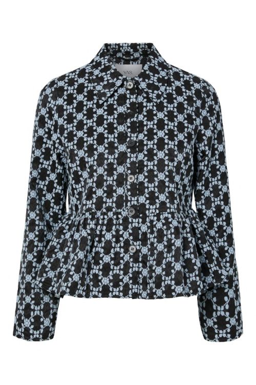 YAS YASSCARA LS SOFT JACKET Black W. SKYWAY FLOWERS