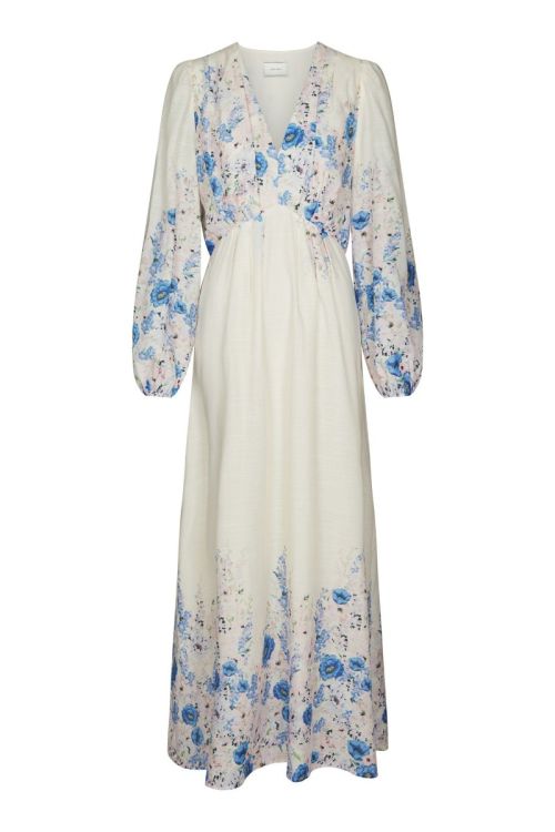 NEO NOIR Silfi Flower Print Dress Blue
