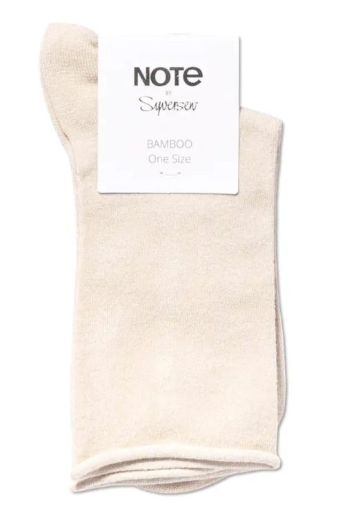 Oroblu - Strømper - Note Bamboo Roll Top - Beige