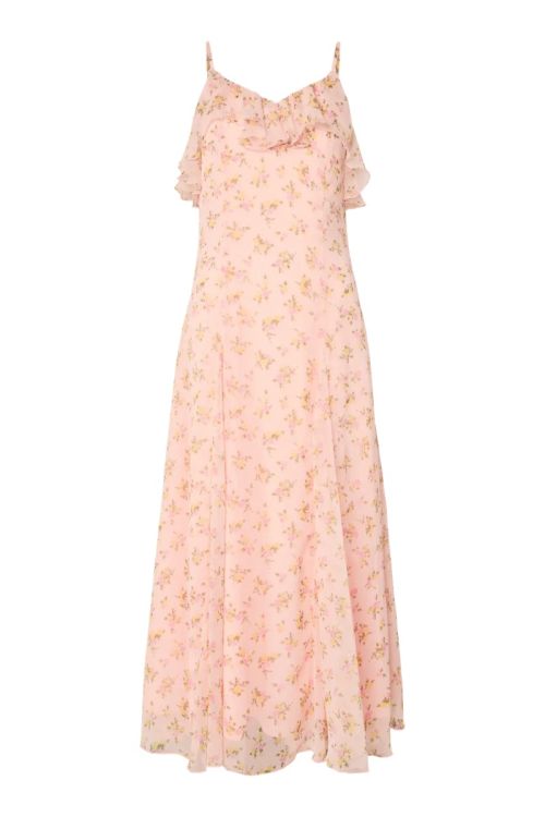 YAS YASSOIREE STRAP MAXI DRESS S. - BM Blushing Rose SOIREE AOP