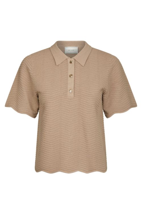 NEO NOIR Soko Wave Knit Tee Dark Sand