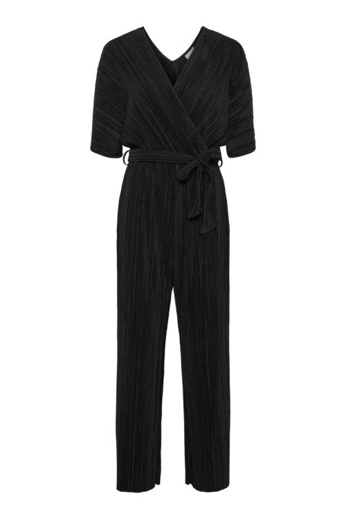 YAS YASOLINDA SS ANKLE JUMPSUIT S. NOOS Black
